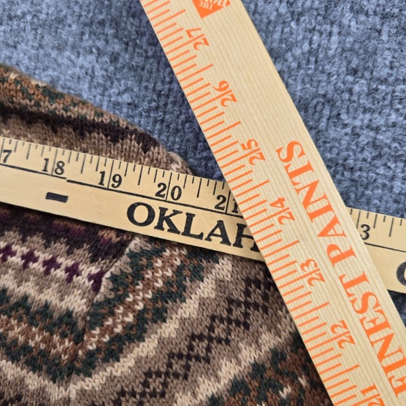 Vintage Lands End Fair Isle Sweater Mens Sz XL - Picture 9 of 10